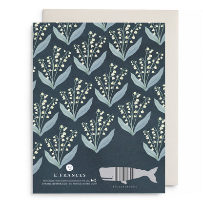 Lily of the Valley Sympathy by E. Frances Paper, back