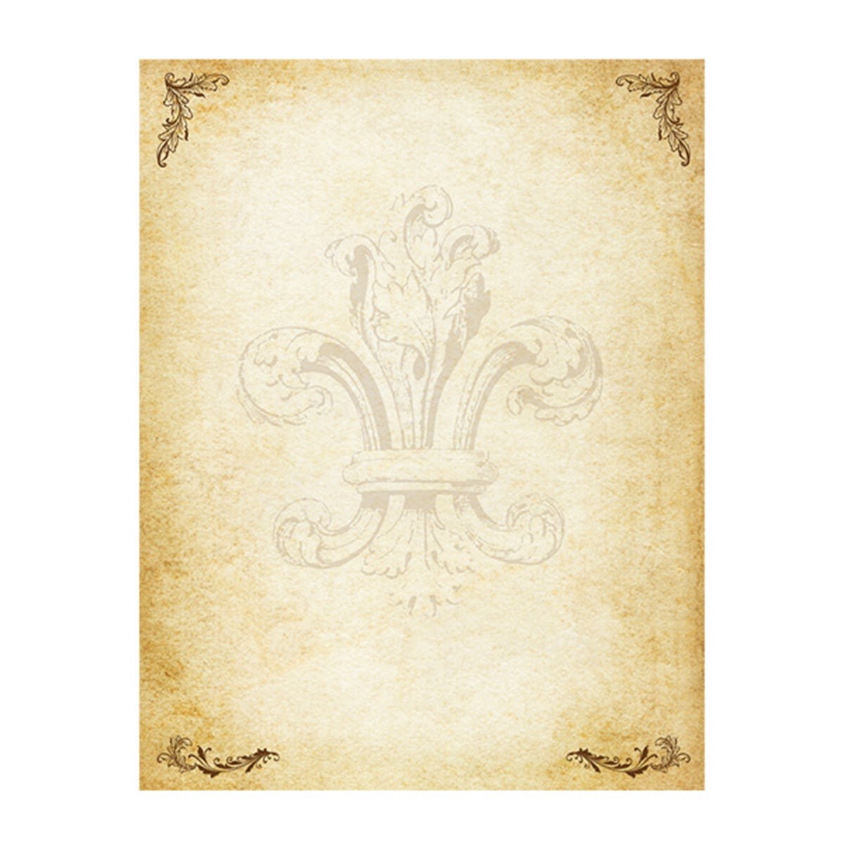 Nostalgic Impressions Vintage Parchment Stationery Gift Set, 20 Sheets and 10 Envelopes, Personalization Available