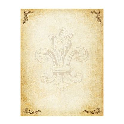 Nostalgic Impressions Vintage Parchment Stationery Gift Set, 20 Sheets and 10 Envelopes, Personalization Available
