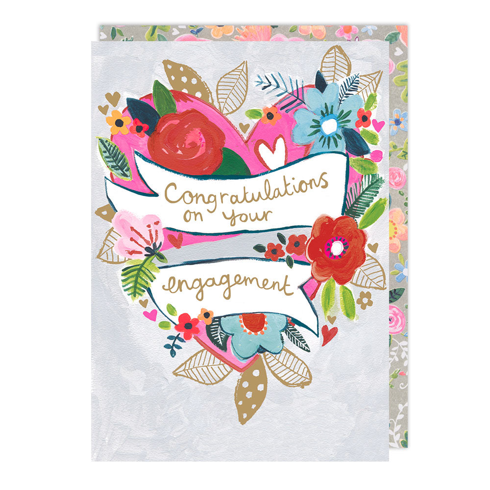 Floral Heart Engagement