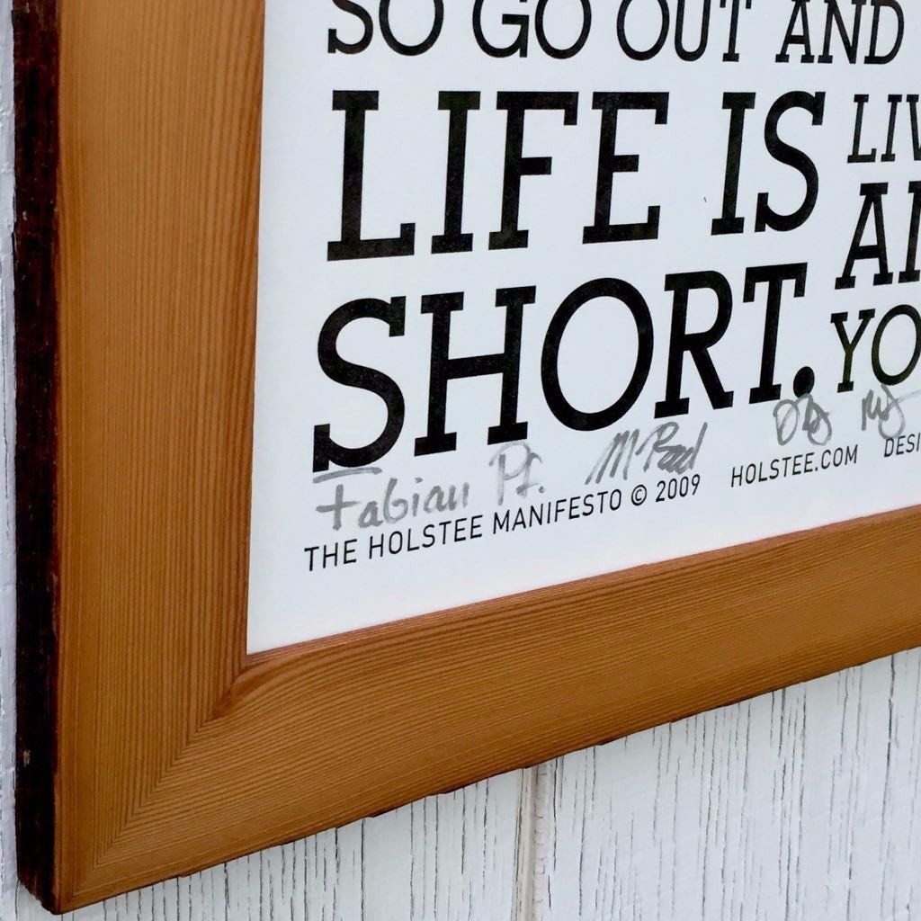 Signed Holstee Manifesto Poster