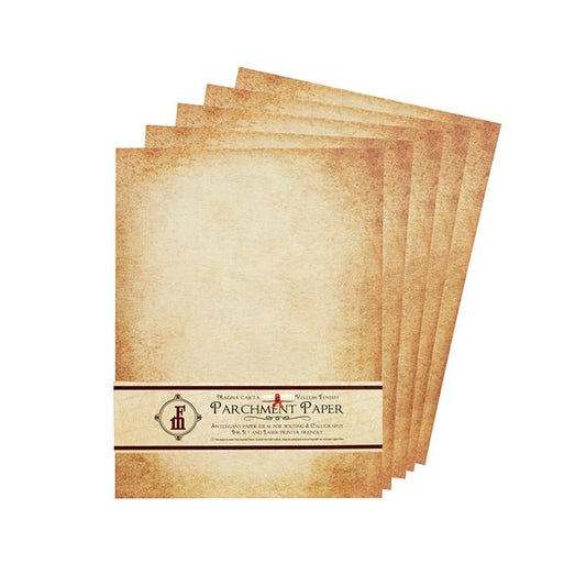 Nostalgic Impressions Aged Parchment Stationery Paper, 8.5 x 11, 20 Sheets, Printer Friendly