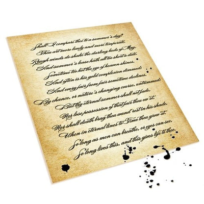Nostalgic Impressions Aged Parchment Stationery Paper, 8.5 x 11, 20 Sheets, Printer Friendly