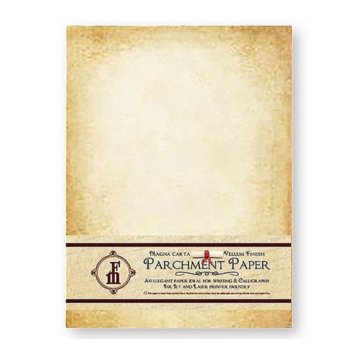 Nostalgic Impressions Aged Parchment Stationery Paper, 8.5 x 11, 20 Sheets, Printer Friendly