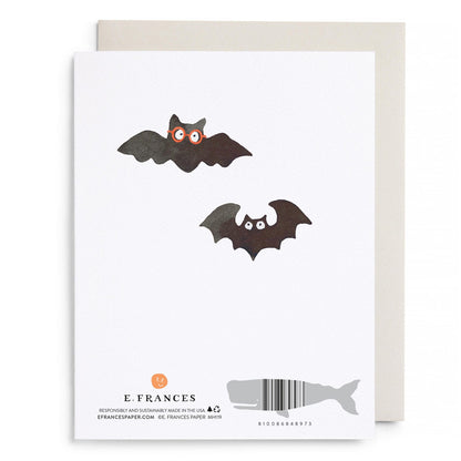 Spooky Bats Halloween Card by E. Frances Paper, back