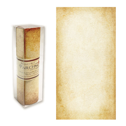 Aged Parchment Scroll Paper - 8" x 18" - Printed Antique Texture - 6 Pack - Printer Friendly