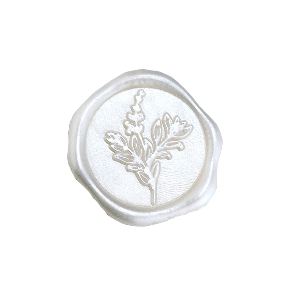 Botanical Adhesive Wax Seal Stickers for Envelopes and Invitations (25-Pack) 6 Colors