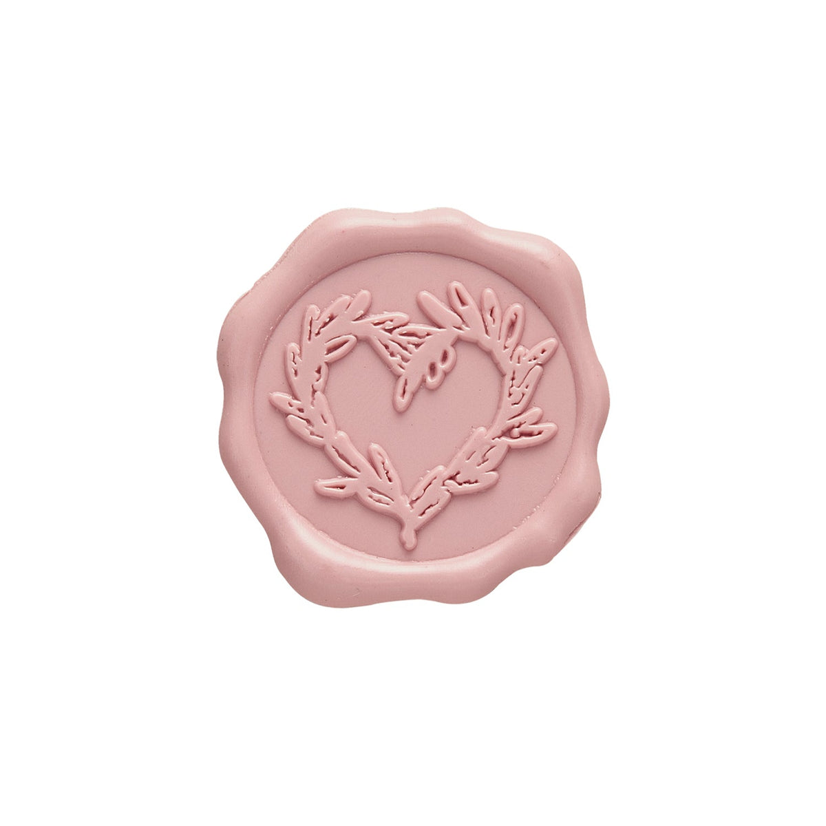Branch Heart Adhesive Wax Seal Stickers for Envelopes and Invitations (25-Pack) 6 Colors