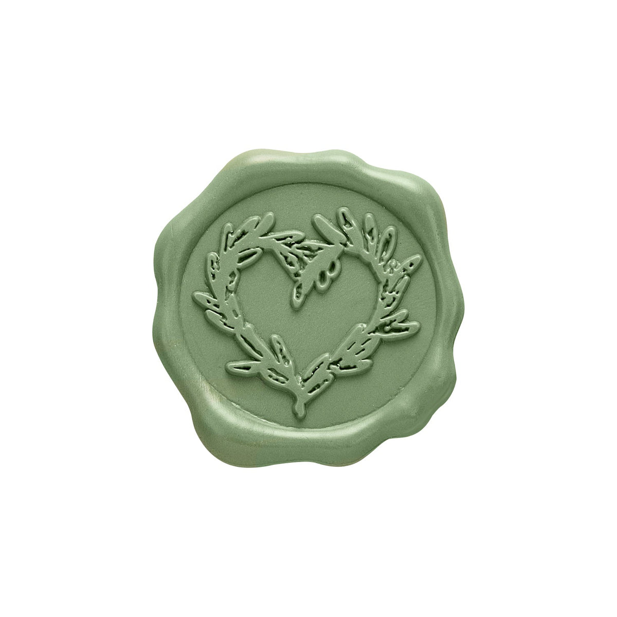 Branch Heart Adhesive Wax Seal Stickers for Envelopes and Invitations (25-Pack) 6 Colors