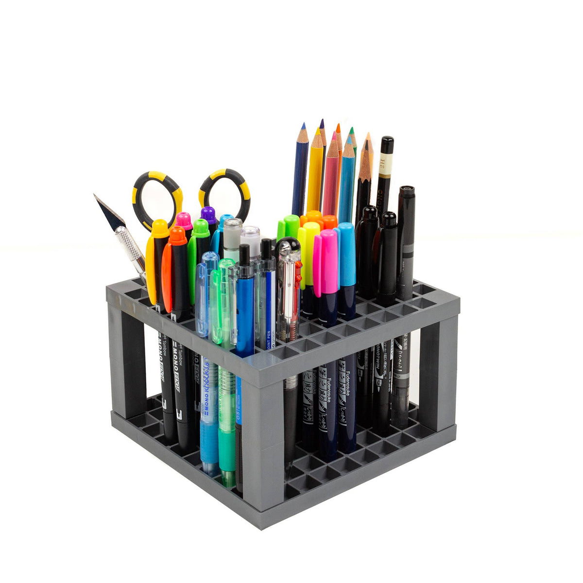Dual Brush Pen Desk Stand