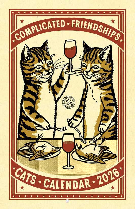 Complicated Friendships Cat 2026 Calendar: 8.5x11