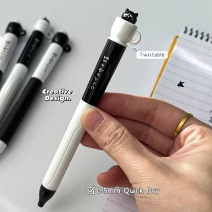 Spinning Cat Teacup Gel Pen, 0.5mm
