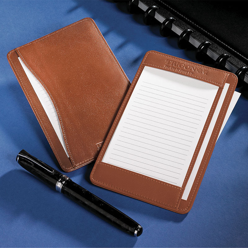 Levenger Pocket Briefcase, Leather 3x5 Note Card Holder