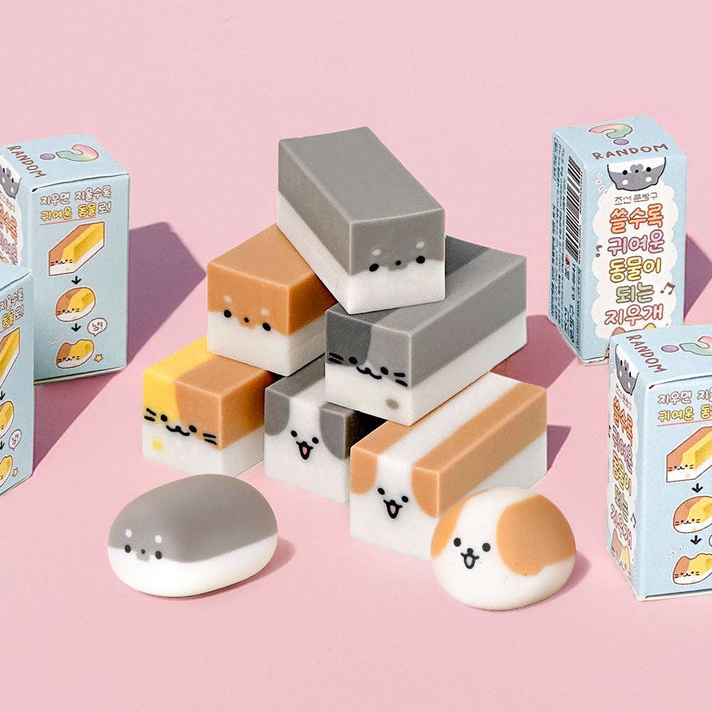 Magic Transform Animal Eraser, Blind Box