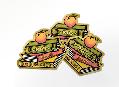 Big Book Energy Gold Sticker