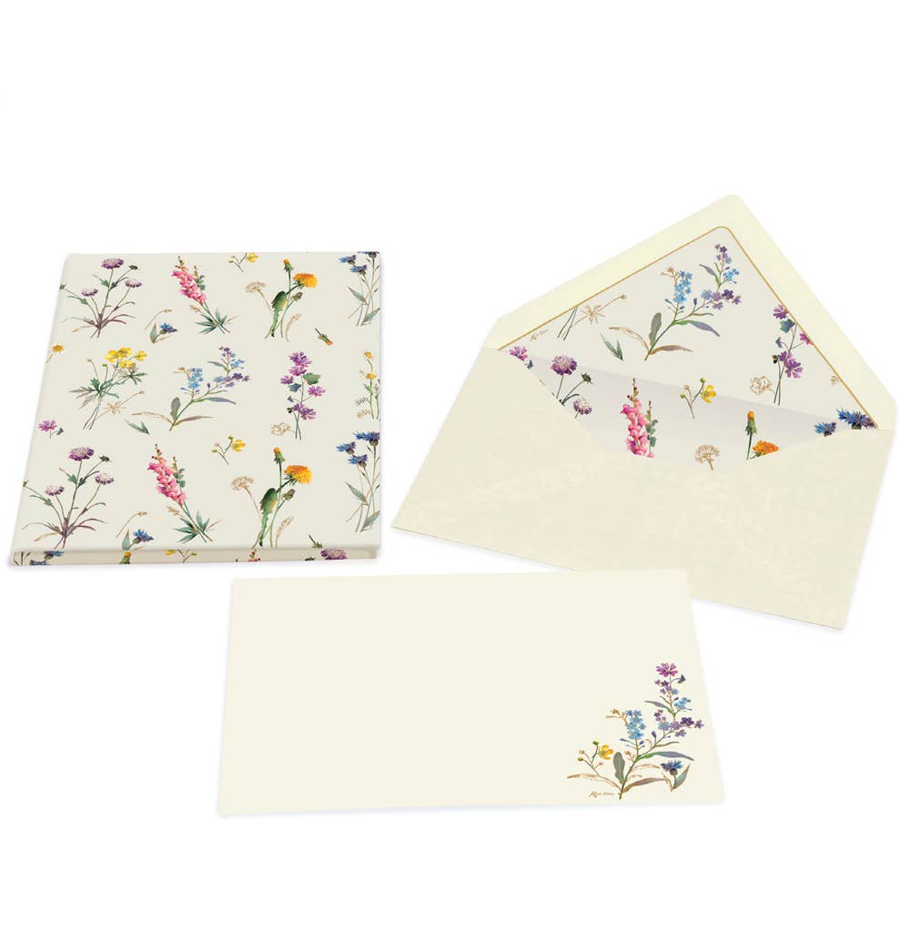 Portfolio Cards Large Size, Note Cards, Italian Stationery: PEACOCK