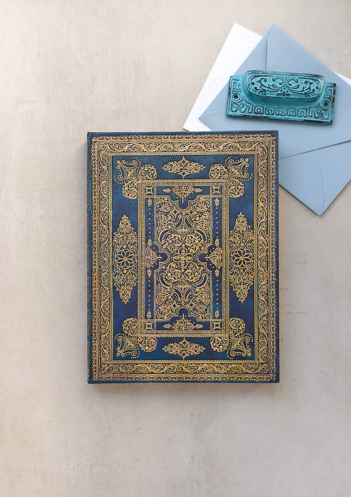 Paperblanks Blue Luxe Hardcover: Midi / Unlined