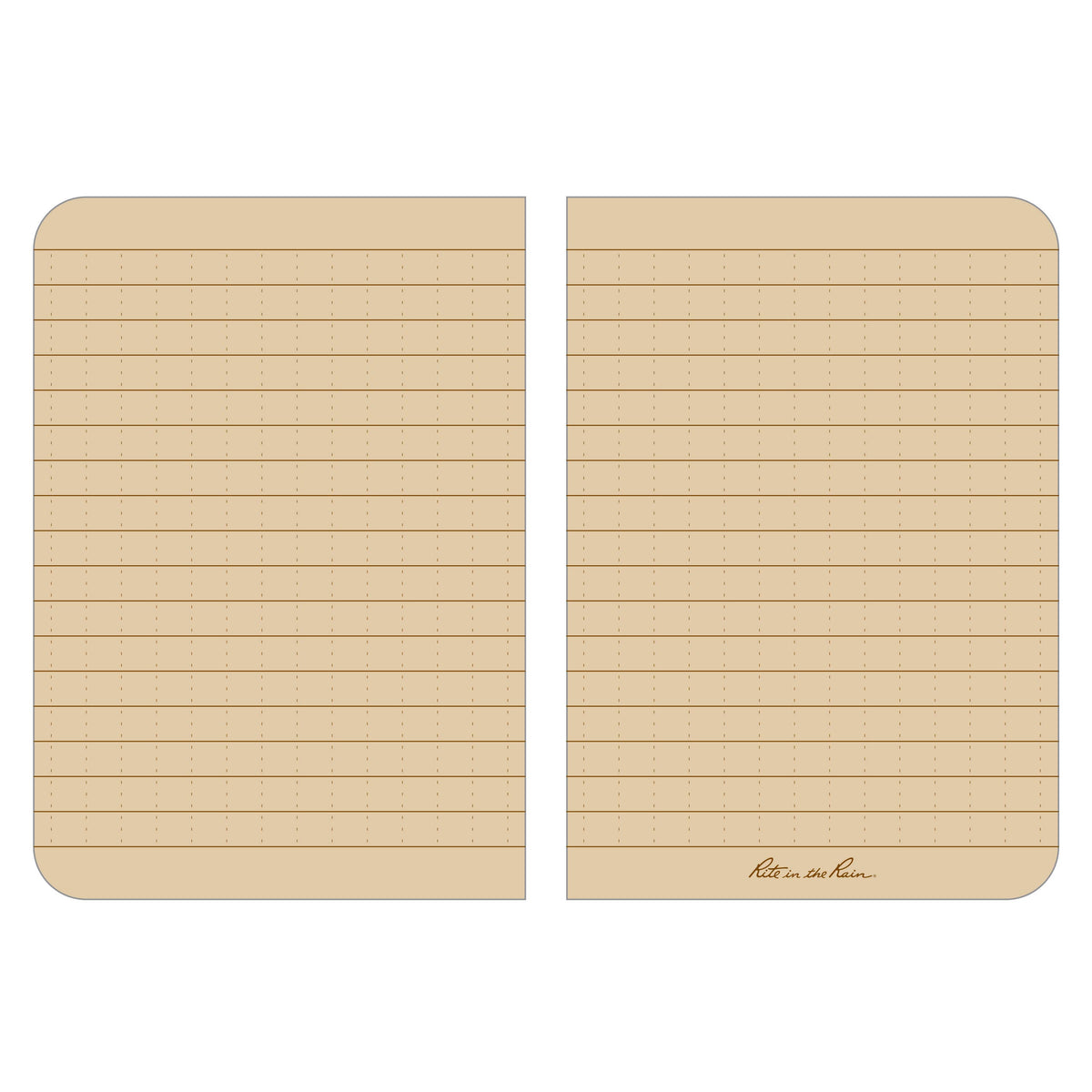 Rite in the Rain 3.5" x 5" Pocket Notebook, Tan