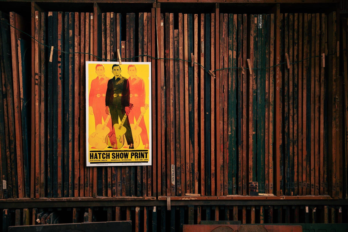 Triple Johnny Cash Poster