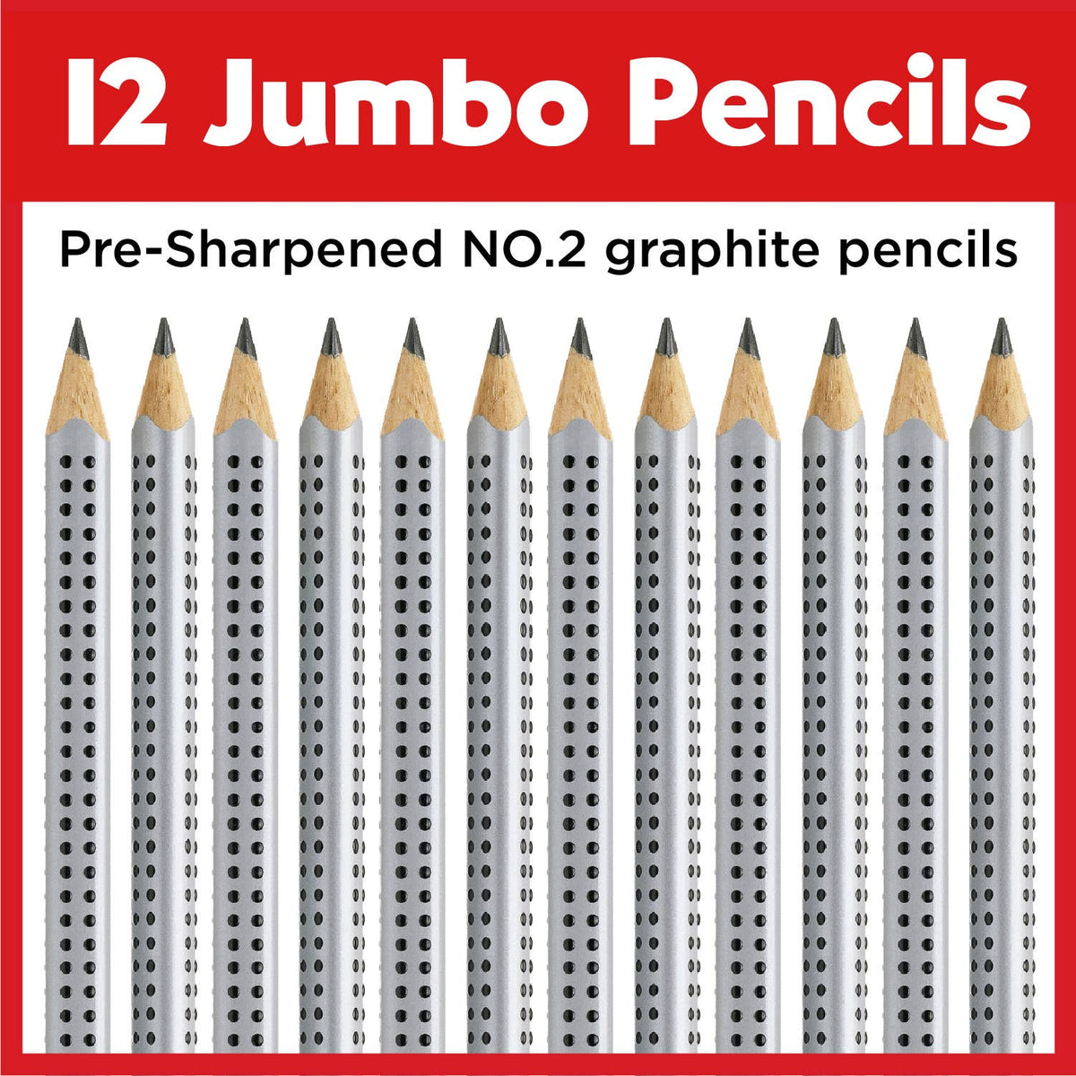 Jumbo Grip Graphite EcoPencil (B) - Box of 12 pencils