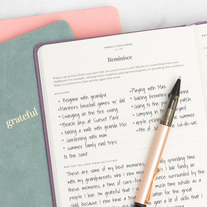 Ink+Volt Daily Gratitude Journal with Inspirational Quotes