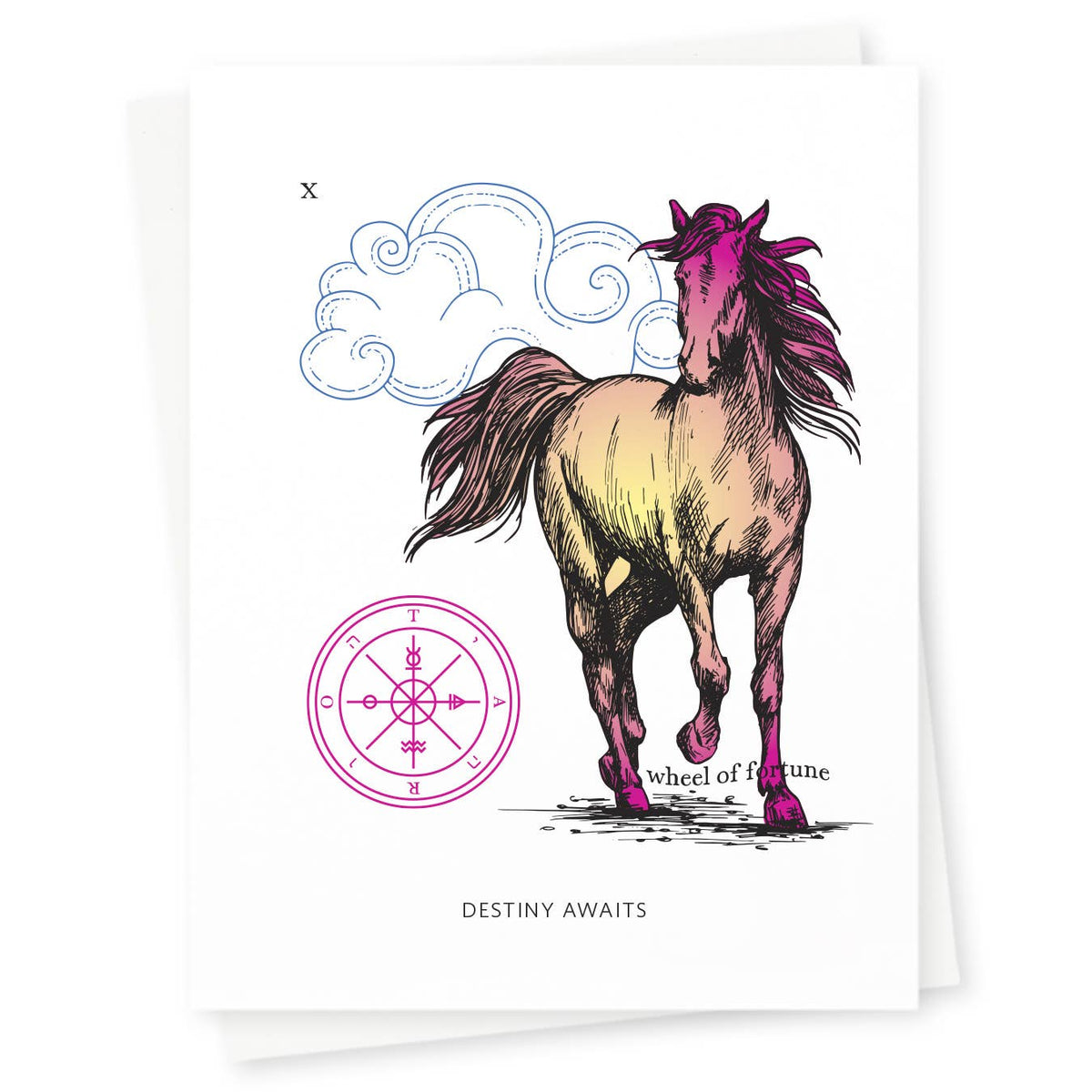 Wheel of Fortune Tarot Graduation / Congratulations Card