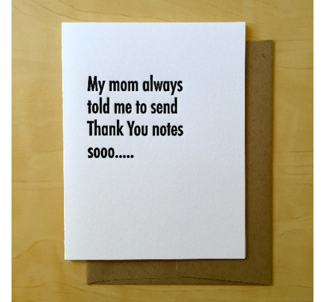 Thanks Mom