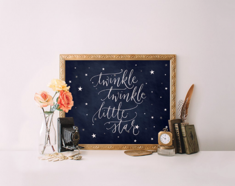 Twinkle Twinkle Little Star Art Print