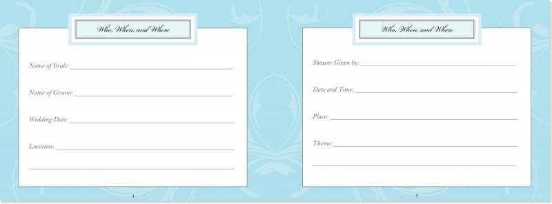 My Bridal Shower - Record Keeper & Photo Album3