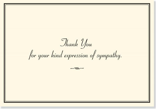Sympathy Thank You Notes - Box of 14