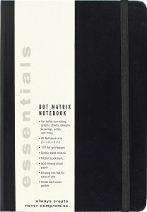 ESSENTIALS DOT MATRIX NOTEBOOK, LARGE, A5 SIZE