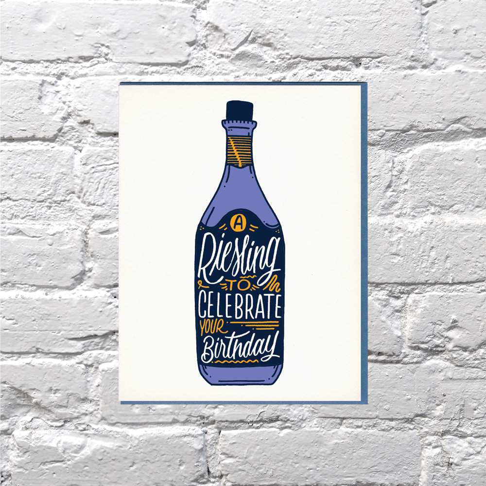 Riesling Birthday Card