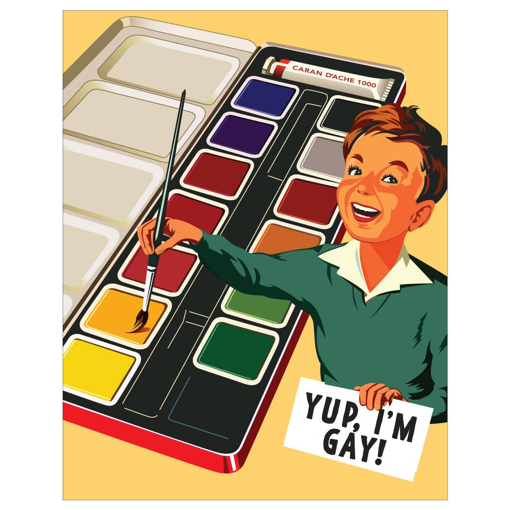 Yup, I'm Gay! Painter Boy Magnet