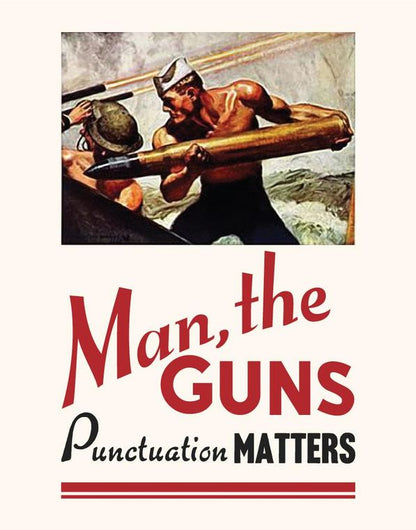 Man, the Guns! Magnet